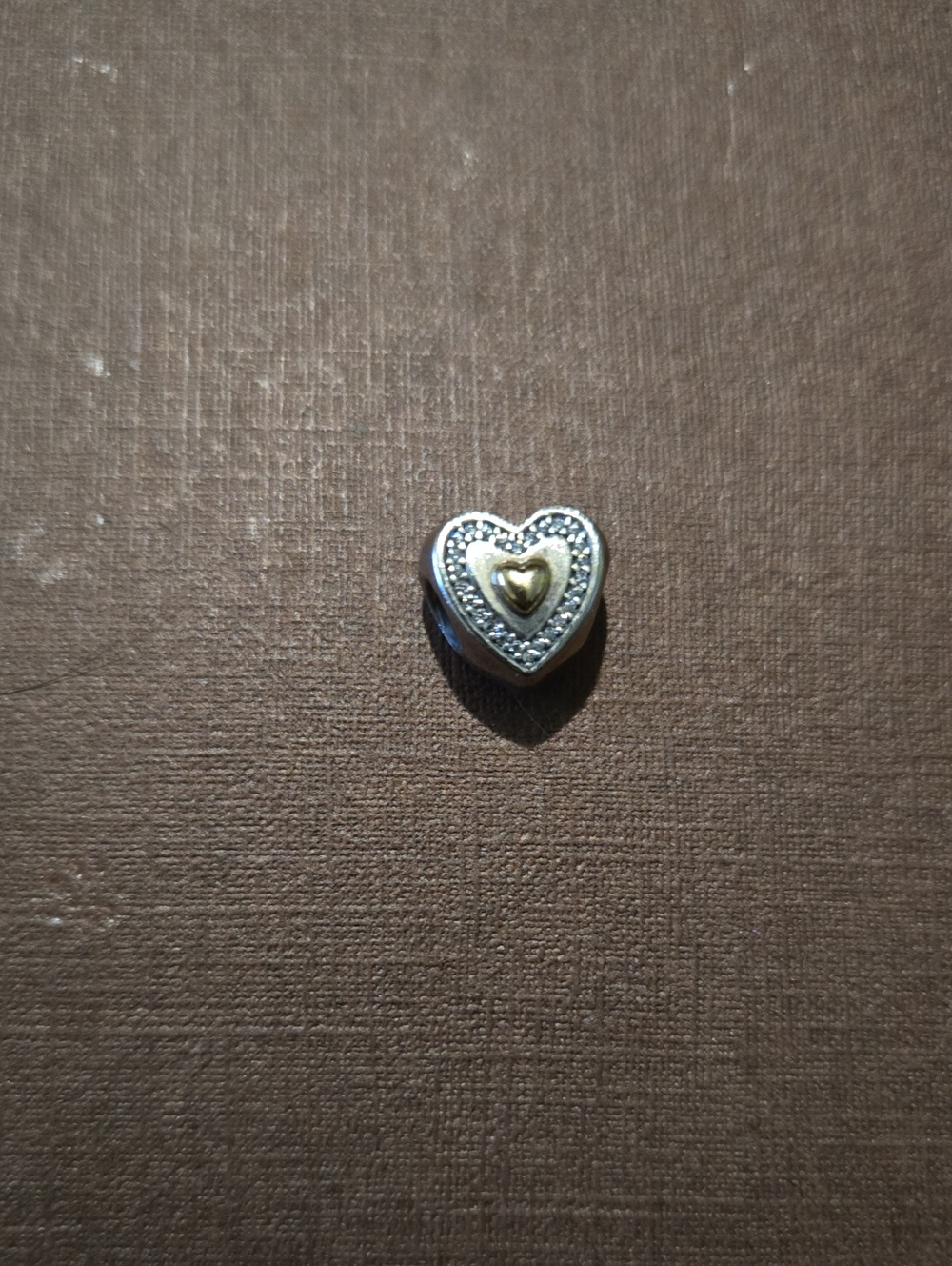 Sterling Silver and 14K Gold Always in My Heart Limited Edition Charm - 791523CZ